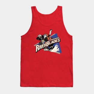 Defunct Arkansas Riverblades Hockey Team Tank Top